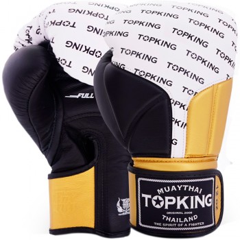 Top King "Full Impact Triple Tone" Боксерские Перчатки Тайский Бокс Gold